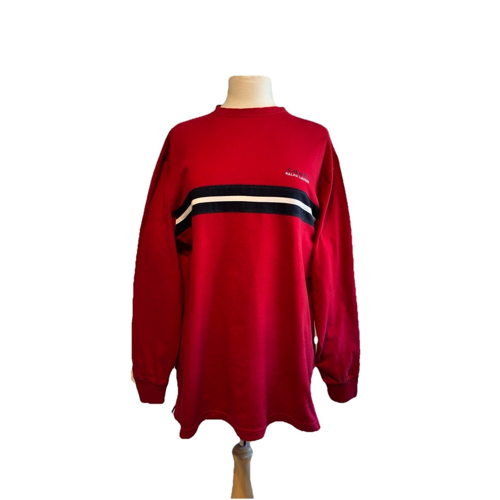 Vintage Chaps Ralph‎ Lauren Long Sleeve Shirt Size Medium 44" x 30"embroidered